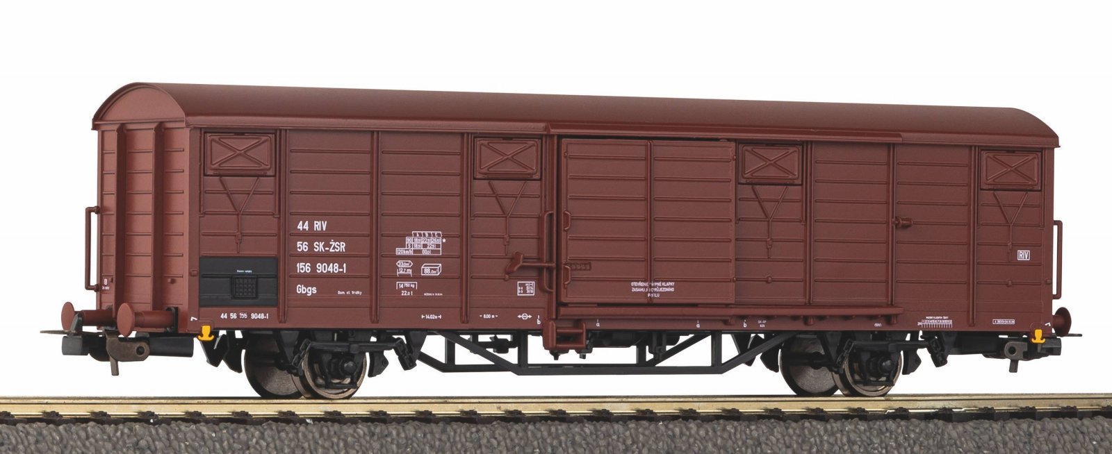 Covered Freight Car Ztt ZSR V, HO, PIKO 54496