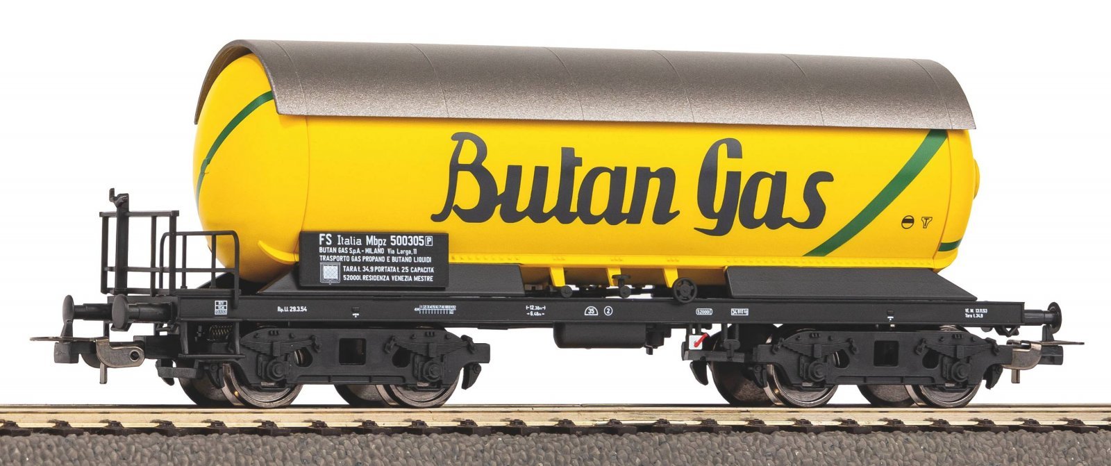 Pressurized Gas Tank Car Butan Gas FS III, HO, PIKO 54539
