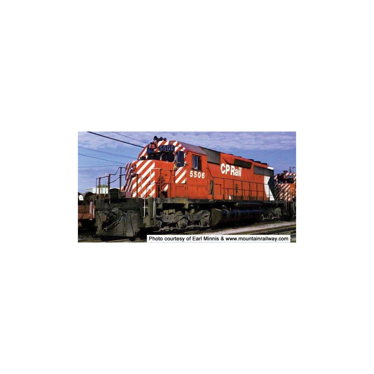 GMD SD40 - LokSound & DCC - Executive Line -- Canadian Pacific 5506 (Action Red, 5′ Stripe, Large Multimark), HO, Bowser Manuf