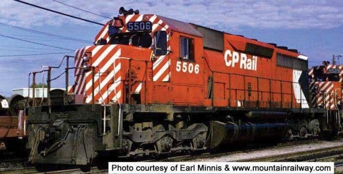 GMD SD40 - LokSound & DCC - Executive Line -- Canadian Pacific 5506 (Action Red, 5′ Stripe, Large Multimark), HO, Bowser Manuf