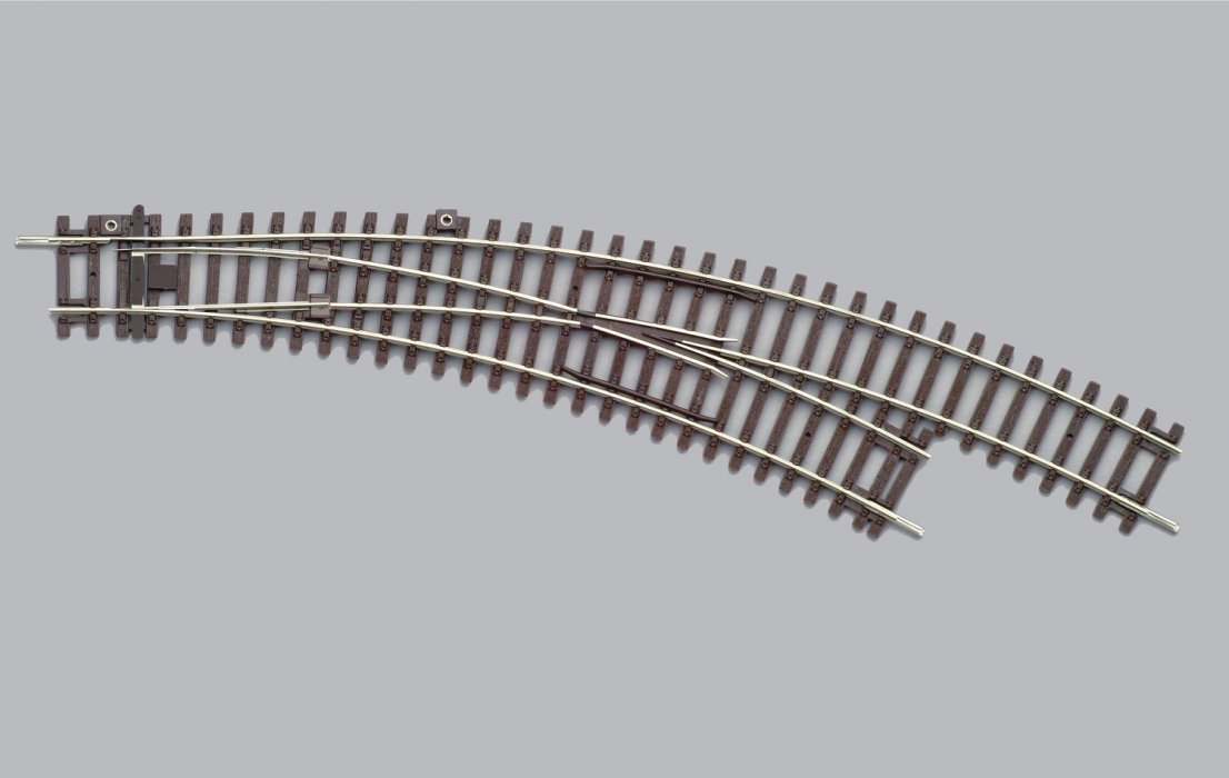 Right Curved Switch R2/R3, HO, PIKO 55223