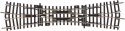 Double-Slip Switch 15°/239mm, HO, PIKO 55224
