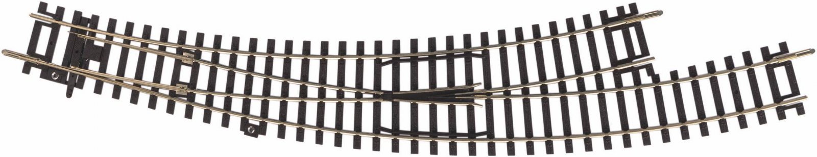 Left Curved Switch R3/R4, HO, PIKO 55227