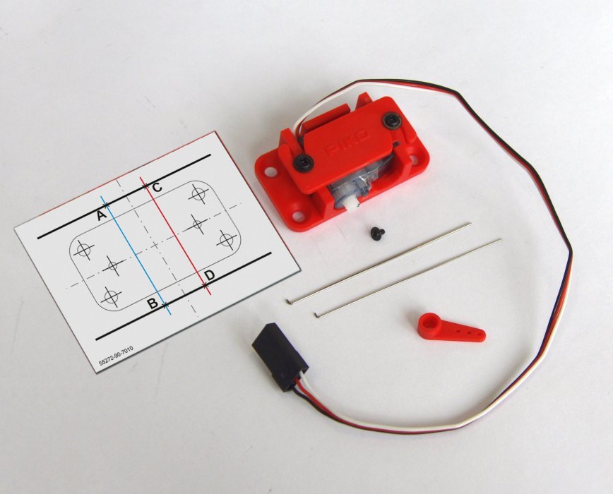 Under-Table Servo Switch Machine, HO, PIKO 55272
