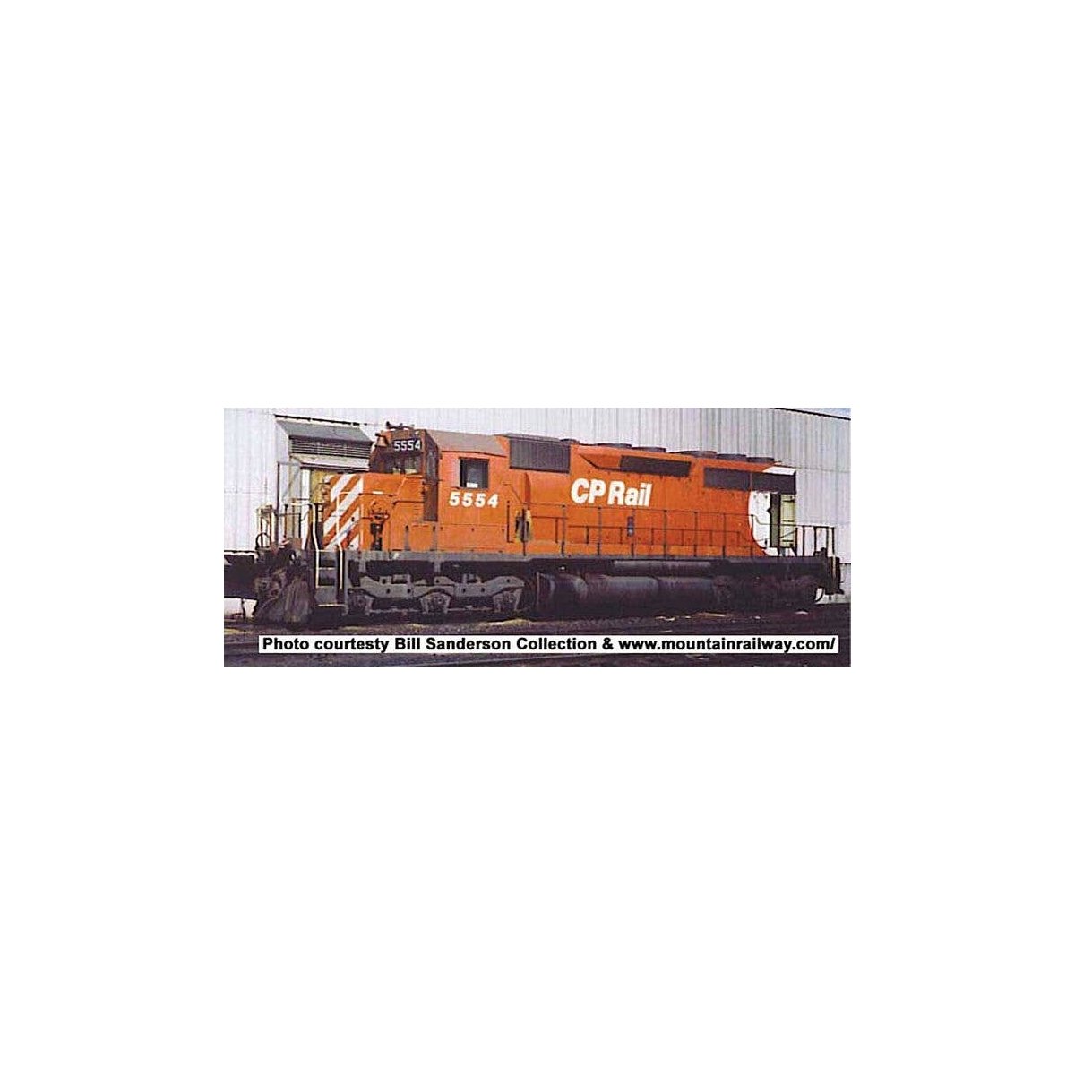 GMD SD40 - LokSound & DCC - Executive Line -- Canadian Pacific 5554 (Action Red, 8′ Stripe, Large Multimark, Ditch Lights, HO,