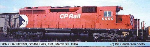 GMD SD40 - LokSound & DCC - Executive Line -- Canadian Pacific 5548 (Action Red, 8′ Stripe, Small Multimark, Ditch Lights, HO,