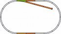 PIKO A-Track w. Roadbed Set B, HO, PIKO 55311