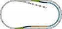 PIKO A-Track w.Roadbed Set C, HO, PIKO 55321