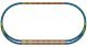 Bedding Extension sets for starter set Track A+E, HO, PIKO 55367