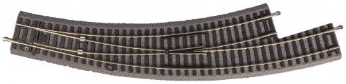PIKO A-track w roadbed, Left Curved Switch BWL R3, HO, PIKO 55427