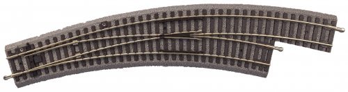 PIKO A-track w roadbed, Right Curved Switch BWL R3, HO, PIKO 55428