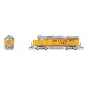 EMD GP30 Low Nose - Standard DC - Stealth -- Union Pacific 844 (Nevada State RR Museum 2020s, yellow, light gray, red), HO, Broa