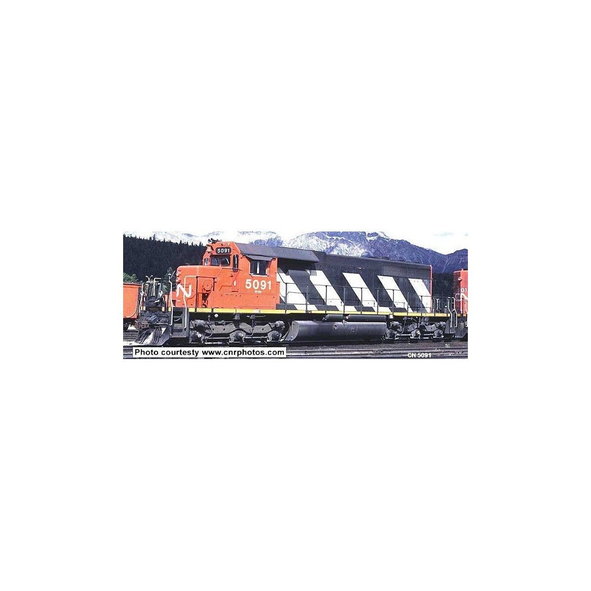 GMD SD40 No Dynamic Brakes - LokSound & DCC - Executive Line -- Canadian National 5089 (black, red, white Seargent Stripes, Ditc