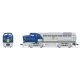 Baldwin RF16A Sharknose A - Sound & DCC - Paragon4(TM) -- Delaware & Hudson 1205 (Warbonnet, silver, blue, yellow), HO, Broadway