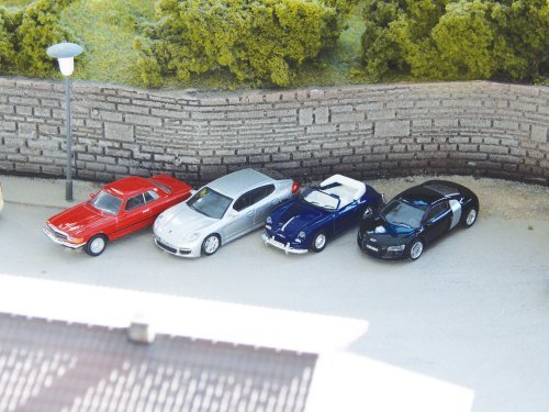 Diecast Autos, 4 Pcs, HO, PIKO 55737