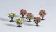 Flowering Bushes, 6 pcs, HO, PIKO 55744
