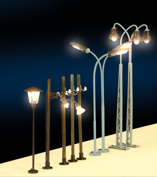 Telephone Poles, 3 pcs, HO, PIKO 55751