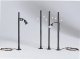 Telephone Poles, 3 pcs, HO, PIKO 55751