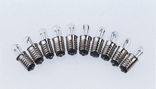 Light Bulbs 10 pcs. 16 V, HO, PIKO 55758