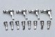 Crankpins (set of 8 + 4) Silver, HO, PIKO 56083