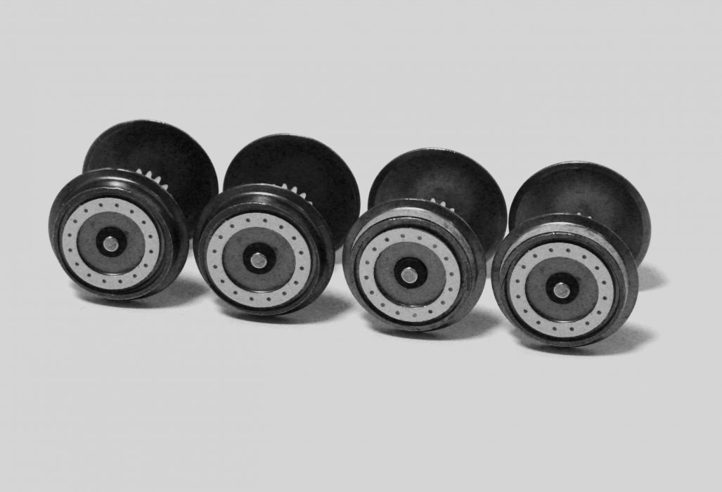Wheelset Vectron DC (4 Pcs), HO, PIKO 56182