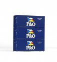 3-Piece Set 20 Container P&O, HO, PIKO 56200