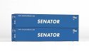 Container 40 Senator 2 Pcs, HO, PIKO 56240