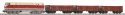 Starter Set DR BR 119 w 3 High Side Gondolas Eal, PIKO A-track w. Railbed, HO, PIKO 57138
