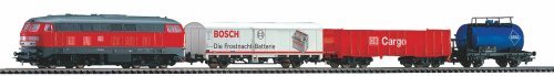 Starter Set Freight Train DB Cargo, PIKO A-Track w. Railbed, HO, PIKO 57154