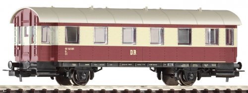 Passenger Car 2nd Cl. DR III Red/Beige, HO, PIKO 57633