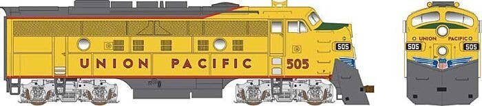 EMD F9AM Rebuild w/LokSound & DCC - Executive Line -- Union Pacific 505 (Armour Yellow, gray, red), HO, Bowser Manufacturing Co.