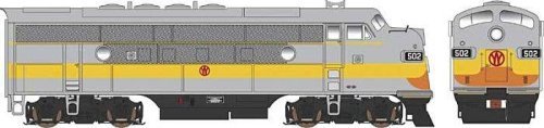 EMD F3A w/LokSound & DCC - Executive Line -- New York, Ontario & Western 501 (gray, orange, yellow), HO, Bowser Manufacturing Co