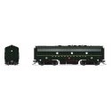 EMD F7B - Sound and DCC - Paragon4(TM) -- Pennsylvania Railroad 9547B (Single Stripe, Brunswick Green), HO, Broadway Limited Imp