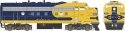 EMD F9A w/LokSound & DCC - Executive Line -- Santa Fe 286 (Warbonnet, blue, yellow, blue Nose Stripe), HO, Bowser Manufacturing 