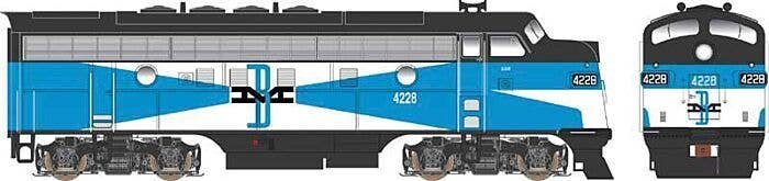 EMD F3A Phase 4 w/LokSound & DCC - Executive Line -- Boston & Maine 4228 (McGinnis, blue, white, black), HO, Bowser Manufacturin