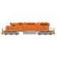 EMD SD38-2 w/Loksound & DCC -- Elgin, Joliet & Eastern (orange, green, white End Stripes), HO, Intermountain Railway Company 493