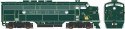 EMD F3A Phase 2 w/LokSound & DCC - Executive Line -- Central Railroad of New Jersey 58 (Sea Green, yellow Liberty Logo), HO, Bow