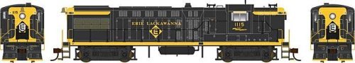 Baldwin AS16 - LokSound and DCC - Executive Line -- Erie Lackawanna 1115 (black, yellow, Centered Logo), HO, Bowser Manufacturin