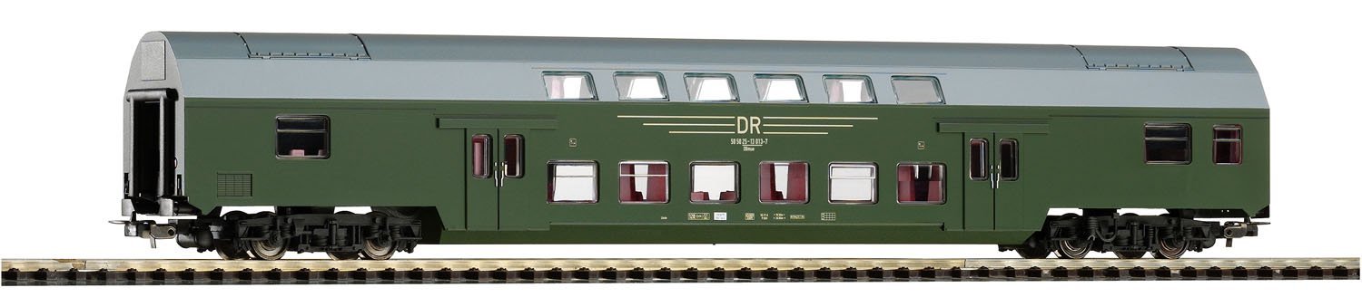 Bi-Level Coach DBmtrue DR IV Green, HO, PIKO 57684