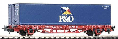 Flat Car w/Container P&O, HO, PIKO 57706