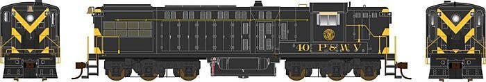 Baldwin AS616 - LokSound and DCC - Executive Line -- P&WV 40 (black, yellow), HO, Bowser Manufacturing Co. 25110