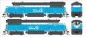 GE U25B Phase IV - LokSound and DCC -- Burlington Northern 5414 (Ex-GN Big Sky Blue, BN Sublettering), HO, Bowser Manufacturing 