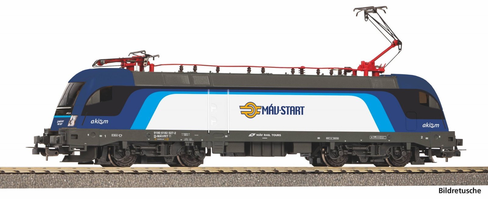 ~Electric Locomotive BR 182 MAV-Start VI + PluX22 Dec., HO, PIKO 57841