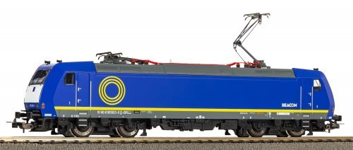 ~Electric Locomotive BR 185 blue Beacon VI + PluX22 Dec., HO, PIKO 57871