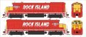 GE U25B Phase IV - LokSound and DCC -- Rock Island 227 (red, yellow, white, Billboard Lettering), HO, Bowser Manufacturing Co. 2