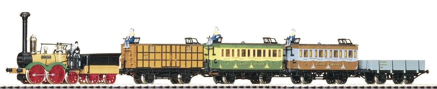 Saxonia I, Loco & 4 Cars, HO, PIKO 58105