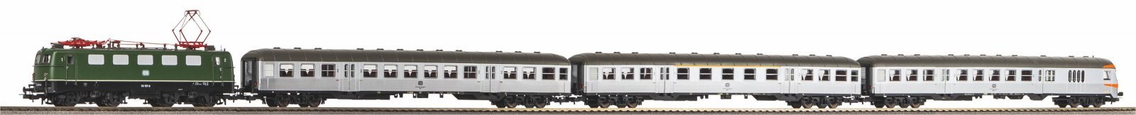 S-Bahn Train BR 141 + Silberling Bn + ABn + BDnf DB IV, HO, PIKO 58113