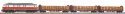WFL BR 232 Diesel w/3 pulpwood cars VI, HO, PIKO 58117