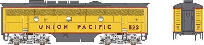 EMD F3B w/LokSound & DCC - Executive Line -- Union Pacific 522 (Armour Yellow, gray, red), HO, Bowser Manufacturing Co. 24580