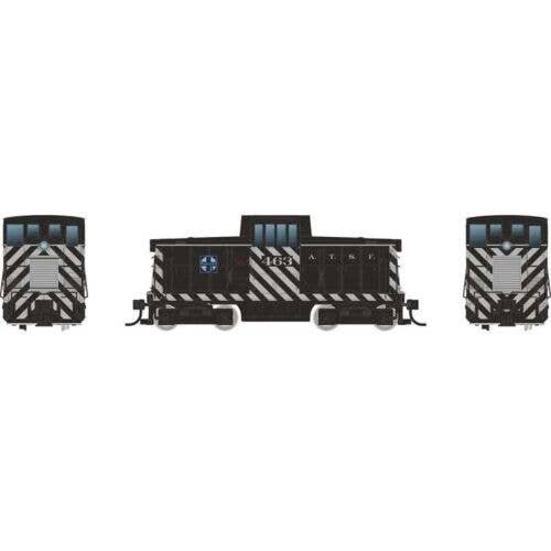 GE 44-Tonner - Sound and DCC -- Sante Fe 465 (Zebra Stripes, black, silver), HO, Rapido Trains Inc 48502